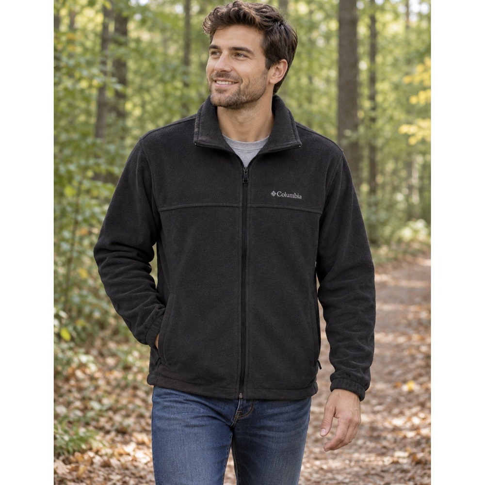 Columbia Sportswear Black Fleece Full-Zip Jacket Size XL